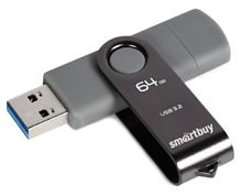 Флеш-диск  64 Гб Smartbuy Twist Dual USB3.0/Type-C