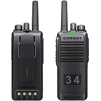 Радиостанция COMBAT T-34 UHF-2300, 400-470 MHz, АКБ 2300 mA/ch, до 10 W, СУПЕРГЕТЕРОДИН