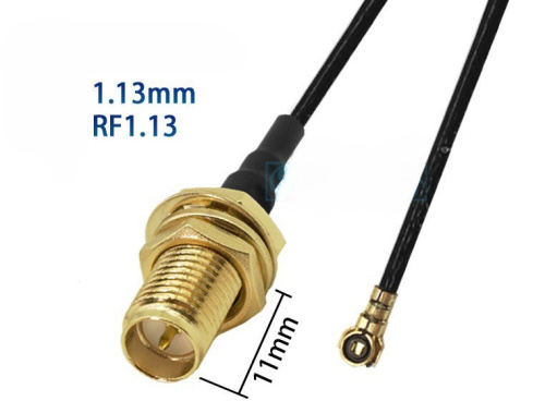 RP-SMA Femail Переходник SMA гн. реверс - IPEX4 шт., 15 см., кабель RF1.13