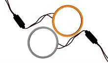 Кольцо LED 70mm (12-24V), при 12в-200ma, ЖЕЛТОЕ, цена за 1 шт., в блистере- 2шт.