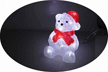 Гирлянда фигура "Медведь Мишка", 24 см.прозрачная, с подсветкой LED-30 