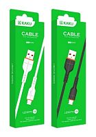 Шнур USB A штекер - microUSB штекер 1м 3,2A эластомер Kakusiga KSC-299