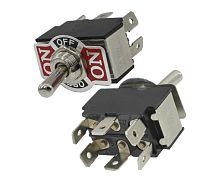 Тумблер ON-OFF-ON 6P 6A 250v  KN3(B)-203P(A) on-off-on