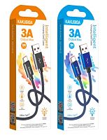 Шнур USB A штекер - Type-C штекер 1м 3A нейлон Kakusiga KSC-967