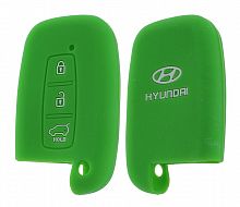 Чехол брелока  Hyundai   KB-L059 (3-кнопки)Smart Elantra,Son.(Зеленый)