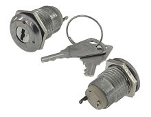 Выключатель OFF-ON 2P 0.5A 48v, 50mOm, ключ (KDS-3 on-off)