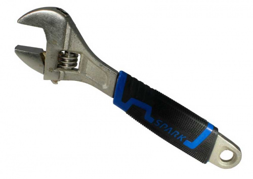 Разводной ключ SPARK LUX, 8", 200мм  (0-20мм), 2-х комп. рукоятка (ДАК)