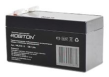 Аккумулятор 12 V  1,3 Ah ROBITON свинцовый 97x43x52мм
