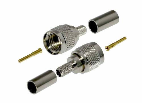 Разъем mini UHF штекер RG58 обжимной (mini PL)