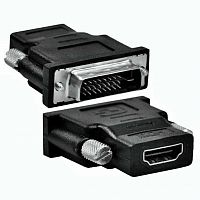 Переходник DVI штекер - HDMI гнездо пластик (5-883)