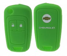 Чехол брелока Chevrolet  KB-L147 (2-кнопки)(З)выкидной ключ