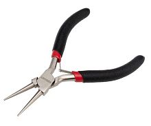 Круглогубцы Мини 120мм никелированные авторазжим обливные рукоятки REXANT