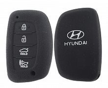 Чехол брелока  Hyundai   KB-L054 (4-кнопки)  SMART (черный)