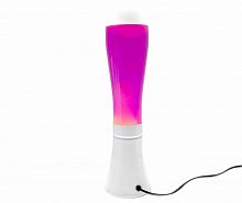 Светильник LAVA LAMP 45cm настольный прозрачно-розовый, корпус белый