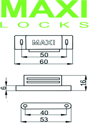 Магнит мебельный MAXI Locks FM-06 средний WW белый