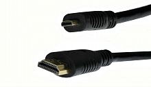 Шнур HDMI штекер - micro HDMI штекер 1,5м пластик GOLD DAYTON 7-1011-1.5