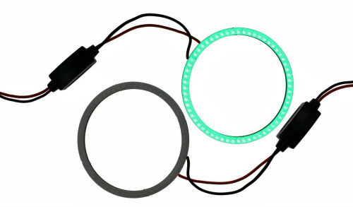 Кольцо LED 70мм (12-24v), при 12v-290mA, ЗЕЛЕНОЕ, цена за 1 шт., в блистере- 2шт.
