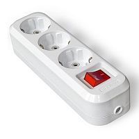 Колодка "Универсал" 3 розетки з/к и выкл. 161405