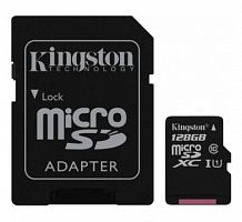 Карта памяти 128 Гб microSDXC Class 10 KINGSTON