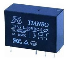 Реле 12vDC 5А 240VAC TRA3 L-12VDC-S-2Z Tianbo 2 группы переключающихся контактов