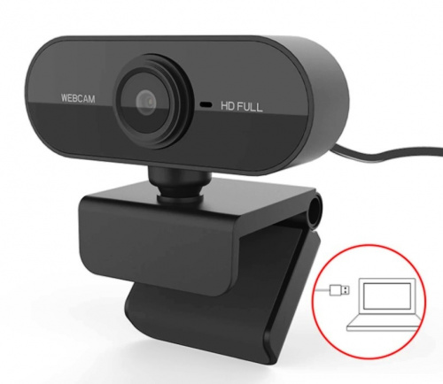 WEB-камера 1080p, USB, 2.0 Mp, с адаптивным микрофоном, шнур 140 см.