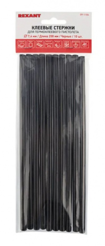 Термоклей 7мм черный 09-1104