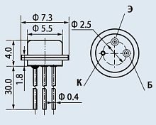 Транзистор КТ312А  КТЮ-3-1