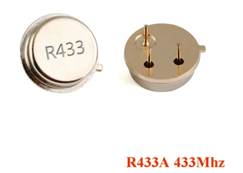 Кварц  433 МГц R433A круглый фото 2