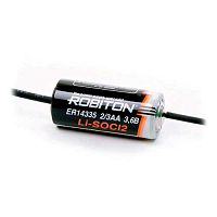 Батарейка ROBITON ER14335 Li (2/3R6) с аксиальн. выводами (счётчики,весы,кассы,кодов.замки)