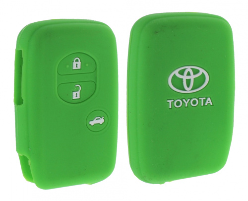 Чехол брелока Toyota  KB-L019 (3-кнопки) Smart Land Cruiser (Зеленый)