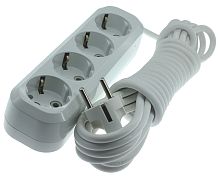 Удлинитель Makel с/з  4 гн  5м 16A IP20  белый