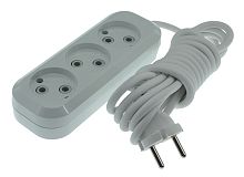 Удлинитель Makel б/з  3 гн  3м 10A IP20  белый