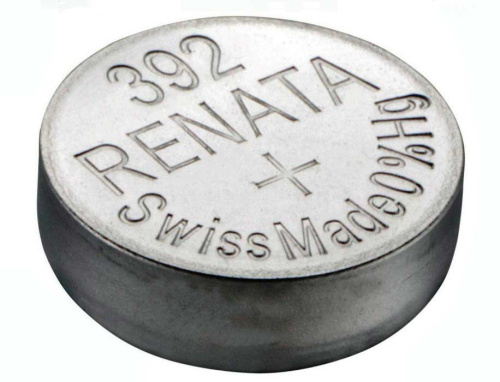БАТАРЕЯ RENATA 392 (SR41W V392 D392 K 280-13 SB-B1 SR736, SR41)
Емкость батарейки составляет 45 мАч,
напряжение - 1,55В.
Размеры - 7,9x3,6 мм (диаметр х высота). фото 3 Батарейка RENATA 392 фото 3