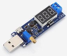 Преобразователь USB type-c-USB 1,2-24v 3W с индикатором выходного напряжения