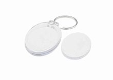 Брелок для ключей "бирка" (прозрачная)