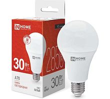Лампа Е27 A70 30W 4000К Матовая IN HOME