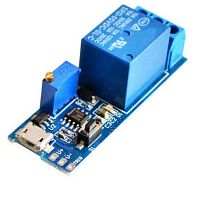 Таймер задержки 0-24 сек на NE555 питание 5-30v, коммутация 250v 10a , K7