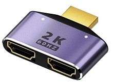 Сплиттер HDMI 1 вход (штекер) - 2 выхода (гнезда), мини, 2К