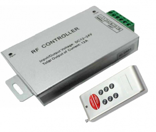 Контроллер RGB RF (радио) 12-24V 144W с пультом