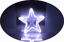 Гирлянда "Звезда" из LED неона диаметр 38см., белая