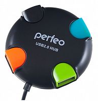 Разветвитель USB PERFEO USB-HUB 4 порта USB2.0 черный PF-VI-H020
