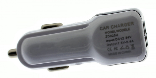 Блок питания авто 5v,2,1A 10,5W  вых: 2х USB A гн.(2.1A+1А) 