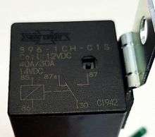 Реле 12v 40A 5-конт. Авто с ухом для креплежа, с проводами, герметичное,Zong Chuan C1942 896-1CH-C1S