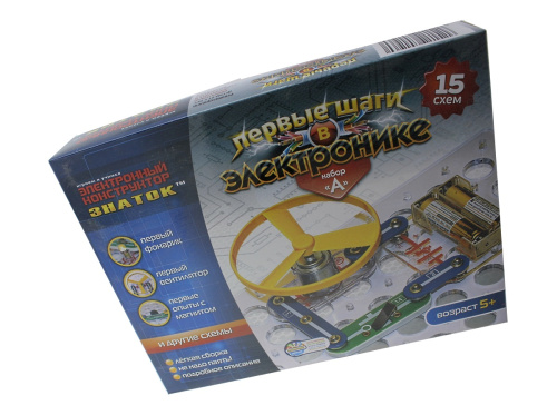Конструктор электронный Знаток Набор "А" 15 схем
