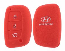 Чехол брелока  Hyundai   KB-L053 (3-кнопки)  SMART (Красный)