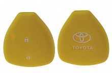 Чехол брелока Toyota  KB-L027 (2-кнопки)на ключ Crown,Camry,Reiz(Желты
