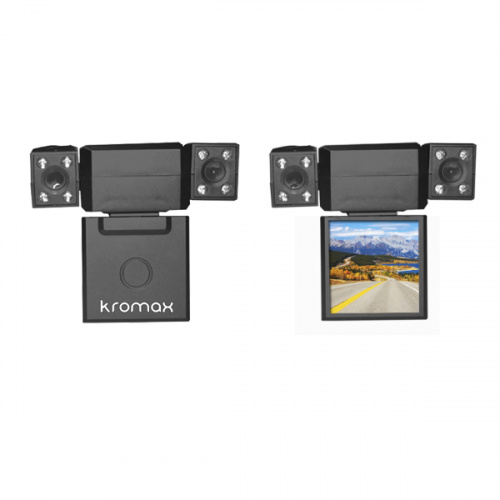 Видеорегистратор Kromax Magic Transformer VR-300,  экран 2,0" TFT LCD, 2 поворотные камеры 