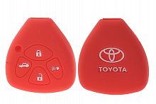Чехол брелока Toyota  KB-L024 (4-кнопки)(К)на ключ Crown, Camry, Reiz,