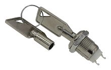 Выключатель OFF-ON 2P 0.5A 250v/1A 125v, ключ (KDS-1)