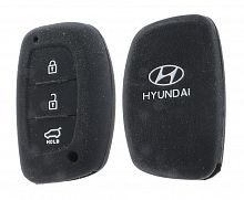 Чехол брелока  Hyundai   KB-L053 (3-кнопки)  SMART (черный)